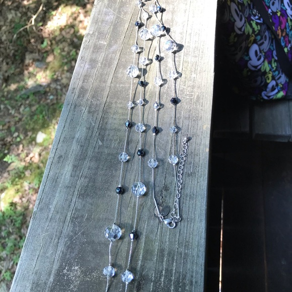 Vintage Lia Sophia Long Crystal Necklace - Picture 2 of 5